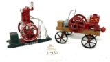 Water boy and International harvest store model replicas