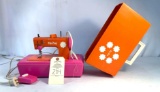 Vintage Zig Zag child size electric sewing machine in case