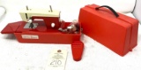 Vintage Little Queen child size sewing machine in case