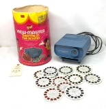 Vintage electric View master with cards