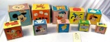 Vintage cardboard nesting learning blocks