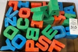 Vintage Mattel plastic block letters