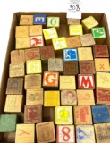 Vintage children's wooden blocks