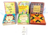 Vintage changeable Charlie?s puzzle blocks and color cubes