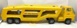 Vintage Tonka pressed steel yellow car carrier