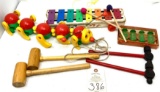 Fisher-Price xylophone and other vintage toys