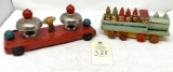 Two antique pull toys