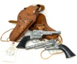Vintage toy guns and holsters