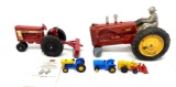 Vintage Massy, Ertl Farmall 656 and misc die-cast tractors