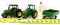 Two John Deere Tractors ERTL Wagon