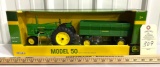 ERTL John Deere Model 50 with Flare Box Wagon