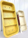 2 Vintage Metal Wagon Boxes Made in to Shelves