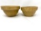 Two antique crock bowls