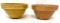 Two antique crock bowls