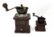 Two antique coffee grinders - one Mr. Dudley