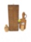 Wooden antique butter mold and pastry cutter