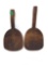 Primitive antique wooden butter paddles with hooks