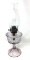 Vintage oil lamp with a clear purple base