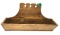 Antique wooden comb and brush holder