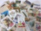 Antique postcards some with postage and writing