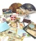 Vintage needle books, advertising fans and more