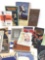 Vintage auction bridge scores, sewing box and more