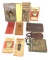 Vintage pocket dictionary, memo books, leather pouch and misc. autograph books