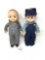 Vintage hard plastic Buddy Lee doll and Oshkosh doll