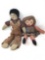Two antique cloth dolls