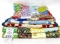 Five small quilted doll blankets