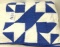 Blue and white quilt