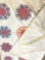 Pink and blue hand quilted quilt