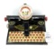 Antique De-Luxe dial typewriter
