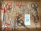 Flat of antique scissors
