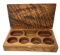 Antique wooden cash box