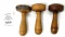 Three antique sock darner