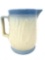 Vintage blue and white stoneware pitcher