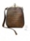 Antique leather purse with broken strap