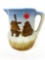 Vintage painted stoneware pitcher