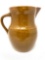 Vintage brown stoneware pitcher