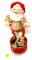 Vintage plastic music Santa