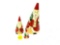 Antique wooden stacking Santas