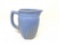 Antique blue stoneware pitcher
