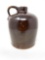 Antique brown crock jug