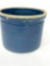 Antique blue crock