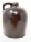 Antique brown crock jug
