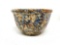 Antique sponge crock bowl