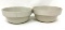 Two vintage crock bowls