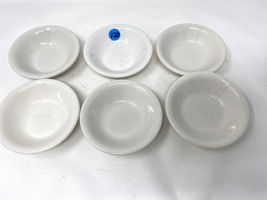 Six vintage Buffalo China dishes