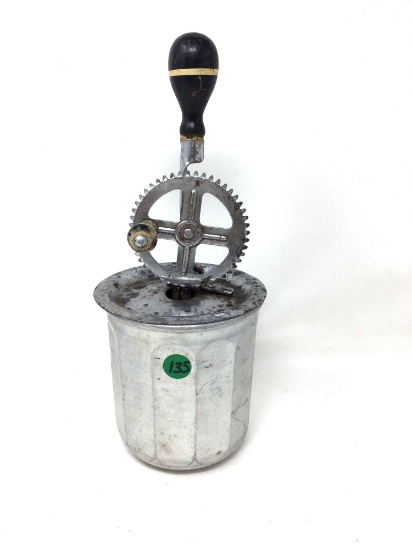 Antique Sunlite Aluminum beater jar